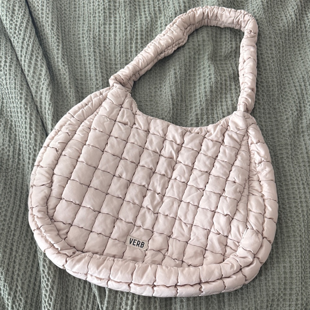 VERB Quilted Cream Shoulder Bag